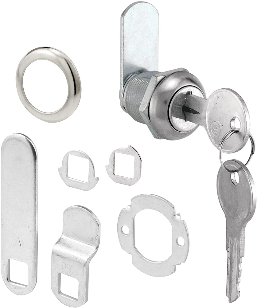 Cabinet Lock Replacement Desk Drawer Lock Keys Steel Part File Tool Box Panel US