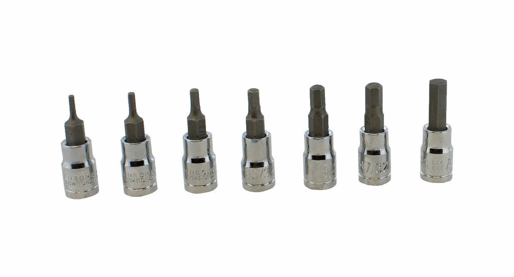 Master Hex Bit Set | 32pc SAE & Metric Socket Set Standard Allen 1/4" 3/8" 1/2"