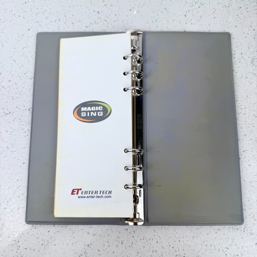 Magic Sing User Manuel & Song List Book Karaoke ET Enter Tech READ