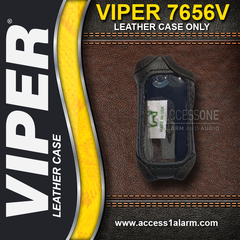 Viper 7656V 1-Way Remote Control Genuine High Quality Leather Case