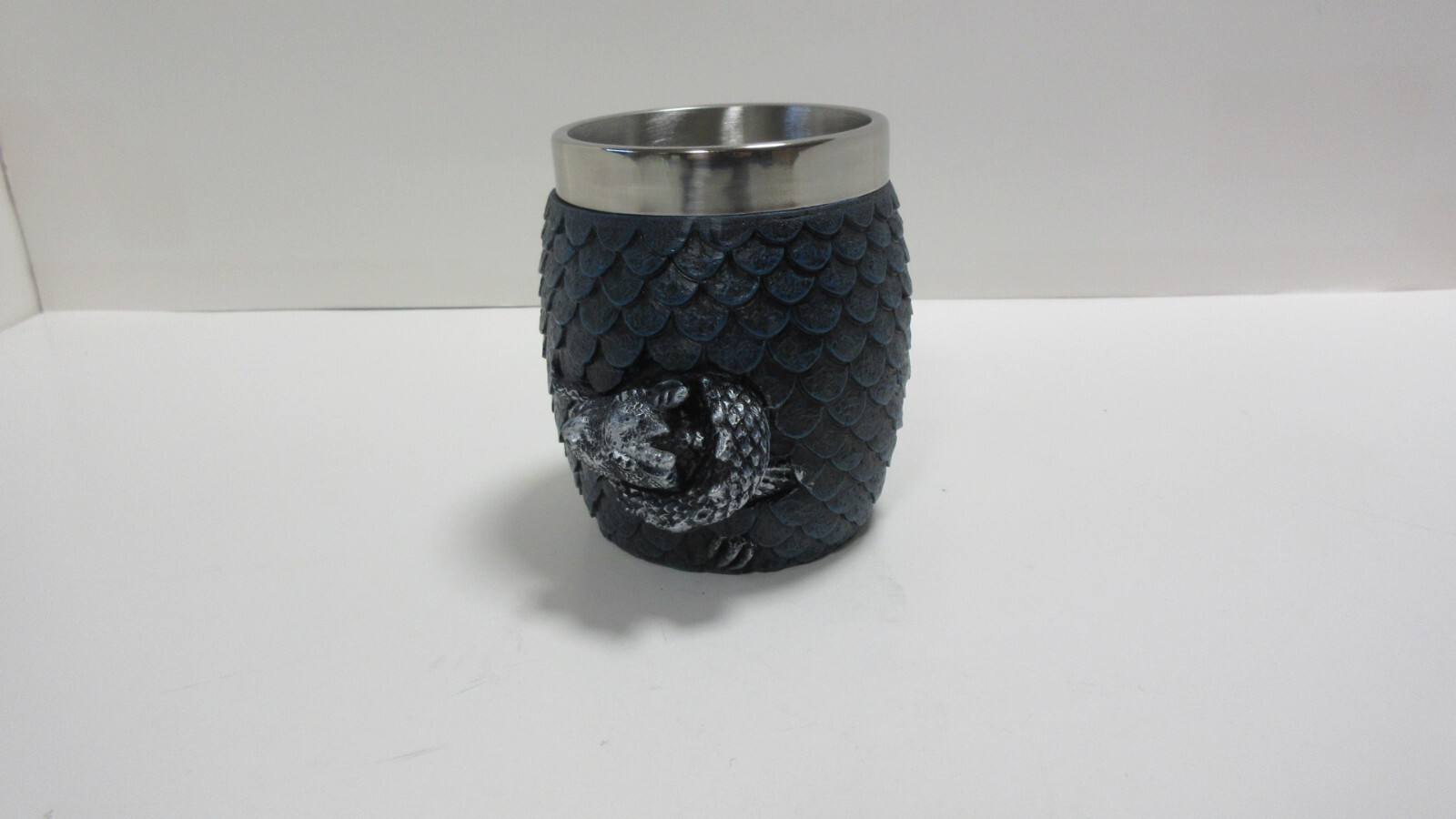 Medieval Blue Dragon Egg Mug (Stainless Steel)