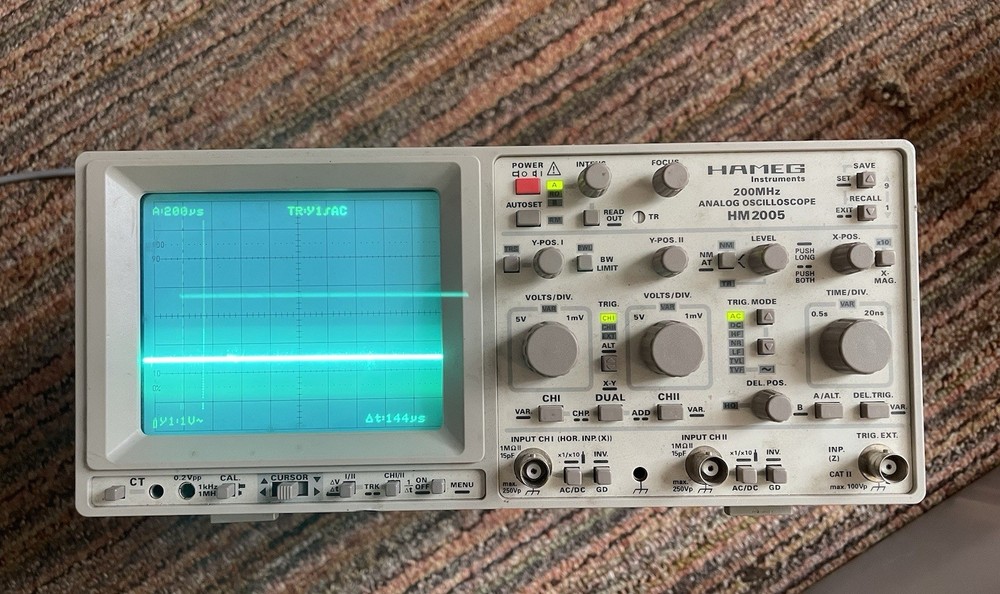 (1) Hameg Instruments Analog Oscilloscope HM 2005 HM2005