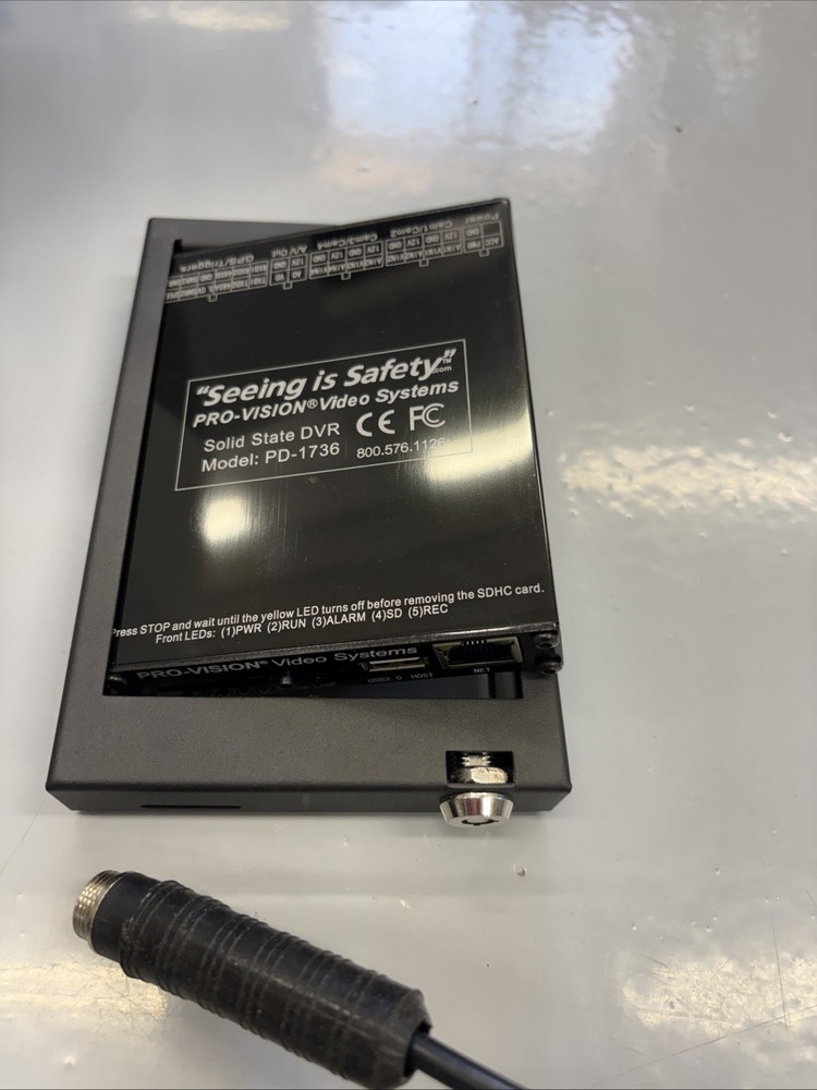 Pro Vision Solid State DVR PD-1736 With 2 Cameras And Install Kit