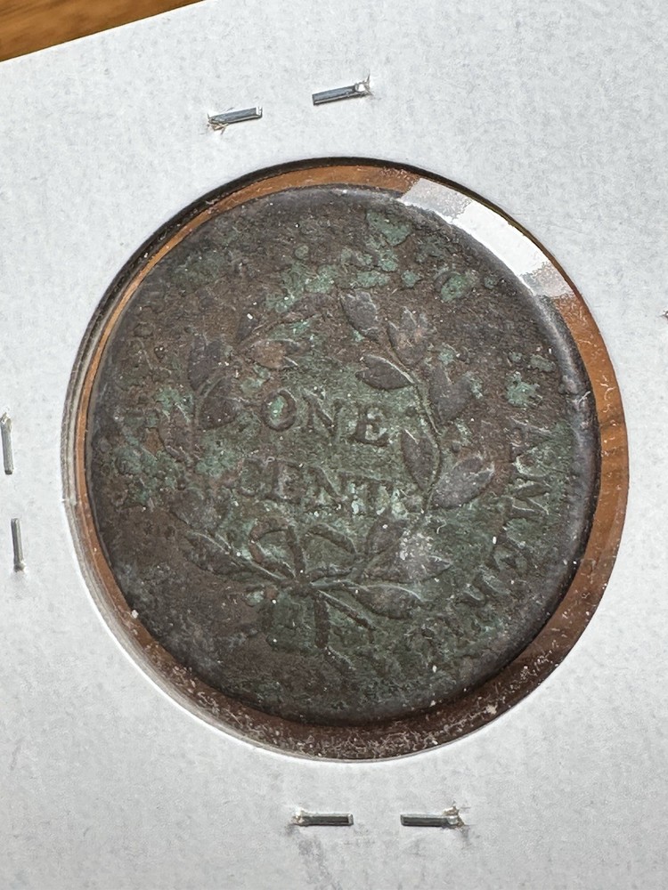 (2) 1801 Draped Bust Large Cent- Porous