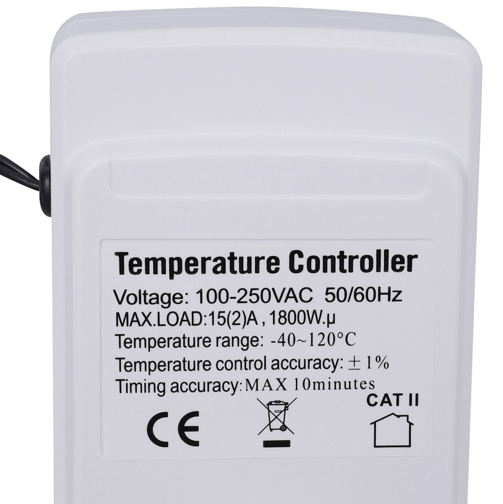 Digital Temperature Controller thermostat temp control Outlet Heater AC100-250V