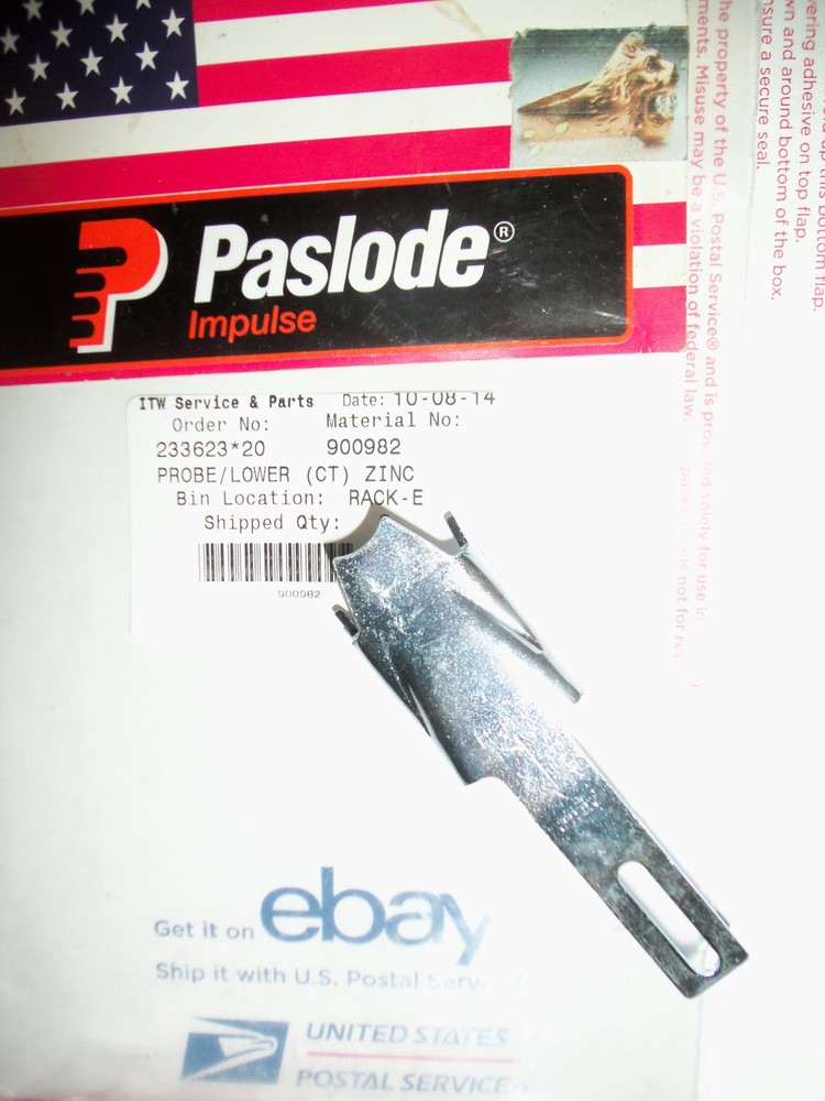 "NEW" Paslode Part # 900982  Probe/Lower "ZINC"