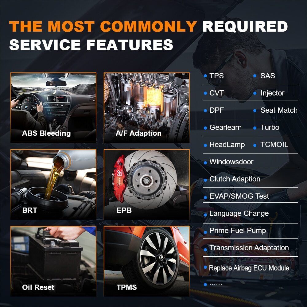 For Benz Bidirectional Car OBD2 Scanner Diagnostic Tool E-CU Coding TPMS DPF Oil