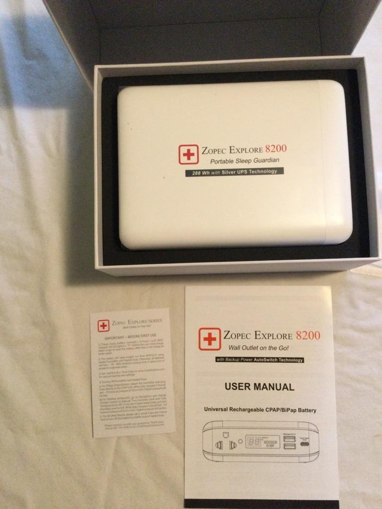 Zopec Explore 8200 Universal CPAP, BiPap, & Oxygen Battery