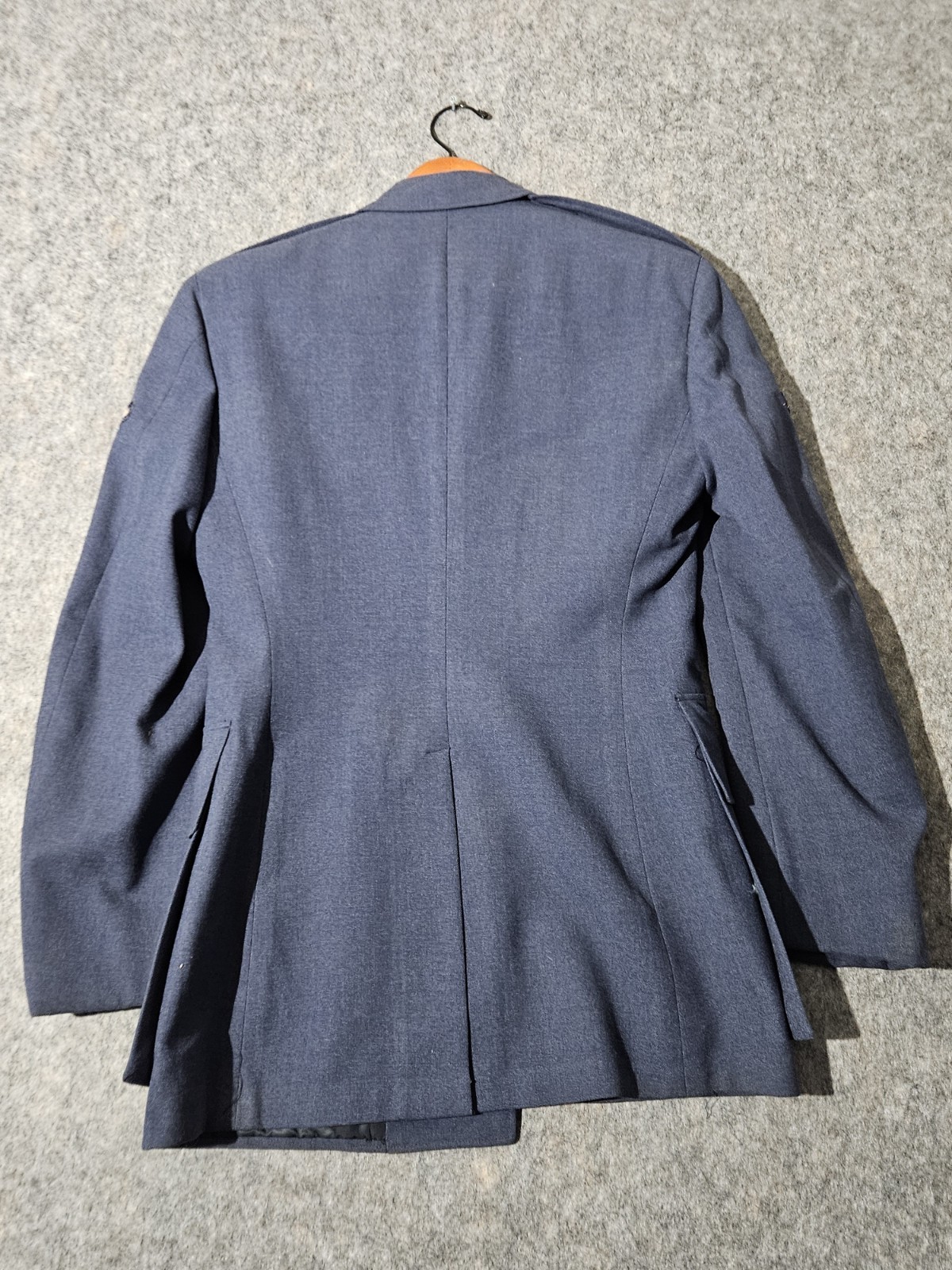 Vintage US Air Force Military Uniform Jacket 37R USAF Blue Wool