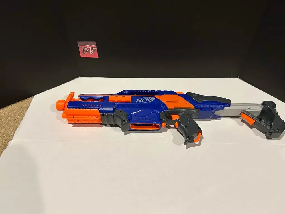 Nerf N-Strike Elite Rapidstrike CS-18 Motorized Dart Blaster Blue Authentic