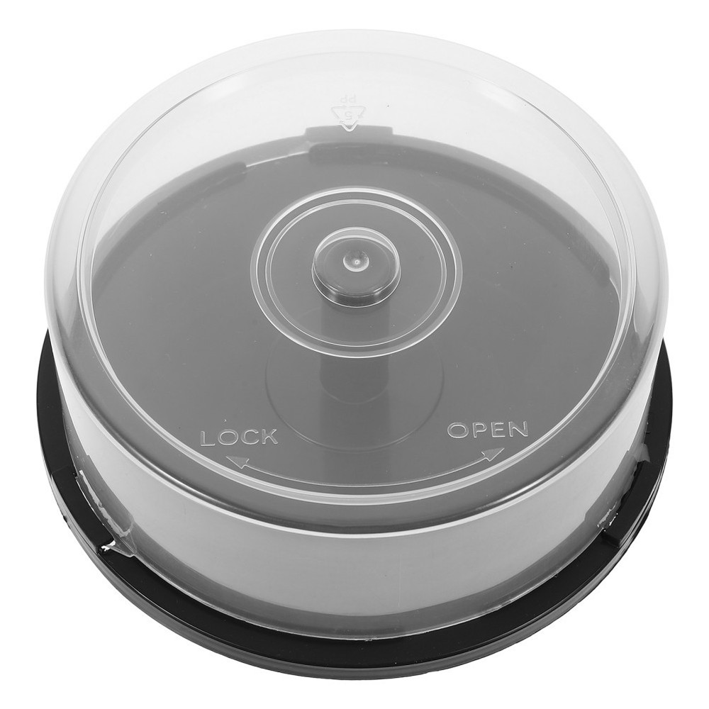 Empty DVD Storage Bucket Empty 25 Disc CD Or DVD Cake Boxes Holders Clear Cover