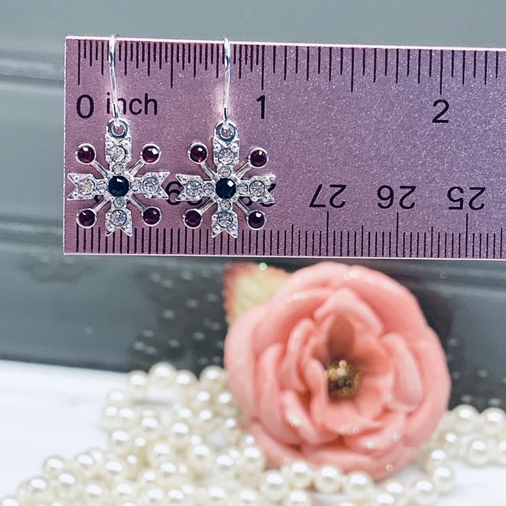 Swarovski Crystal snowflake earrings