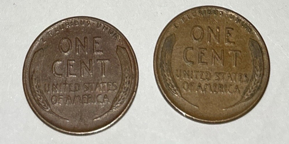 US Coins 1947-P Lincoln Cent (2 Coins) Circulated