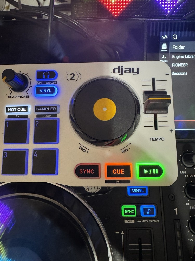 Hercules DJControl Mix Wireless Double Deck Controller - White