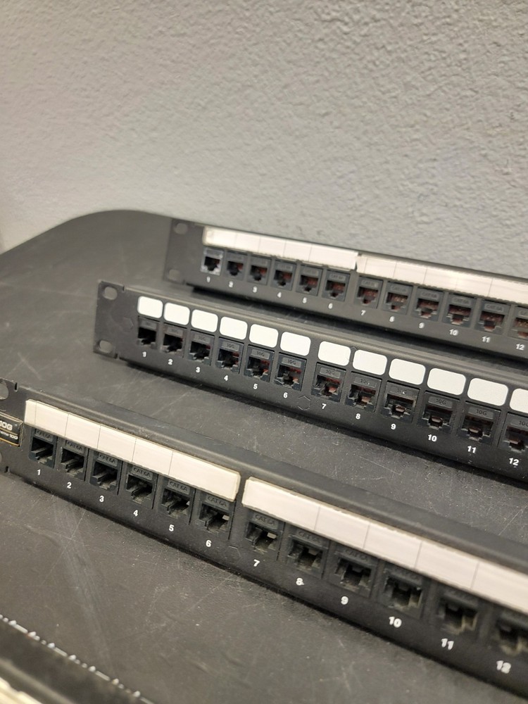 (4) Levinton Cat6 Universal Patch Panel 24-Port 10G Extreme
