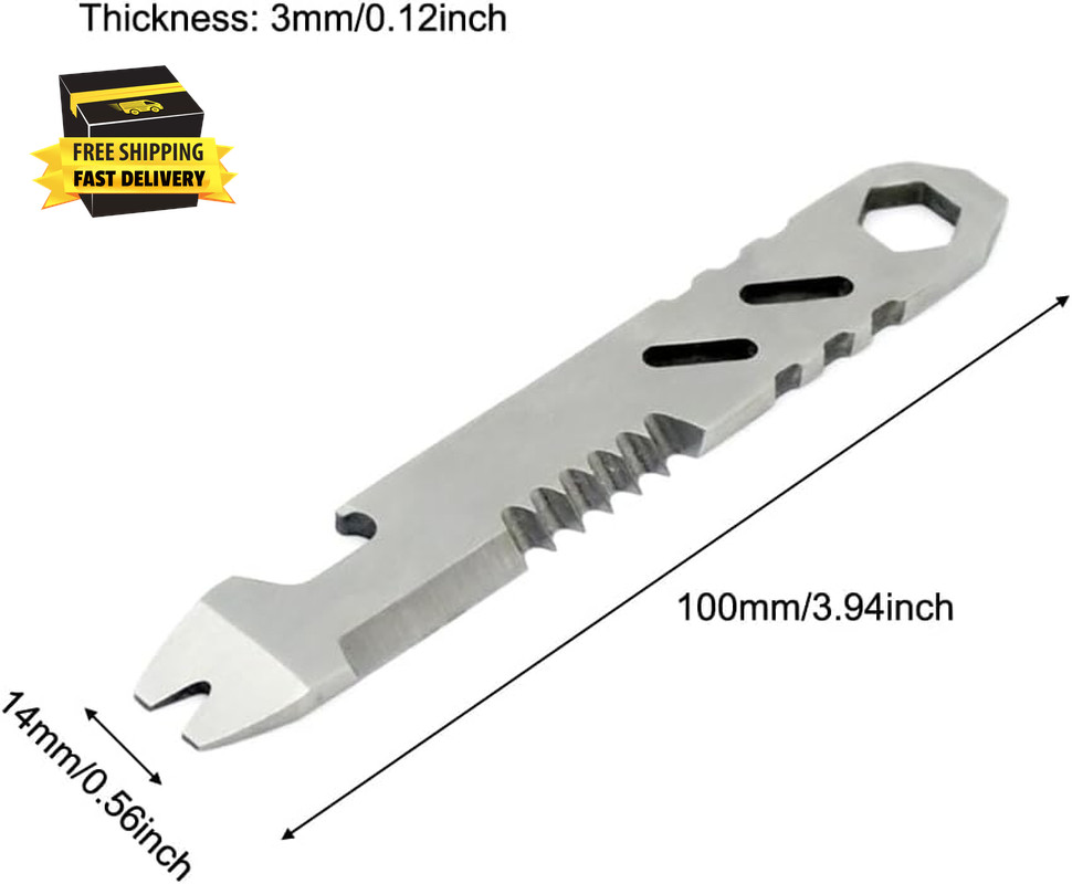 2 Pack Flint Fire Starter Striker Replacement Ferro Rod Scraper High Speed Steel