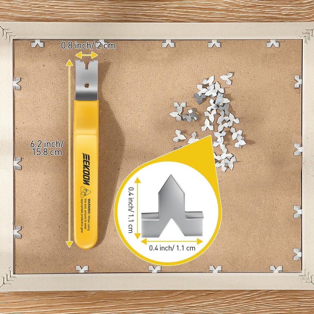 Glazier Point Driver, Glazier Setting Tool 100 Push Points, Glazing Push Point