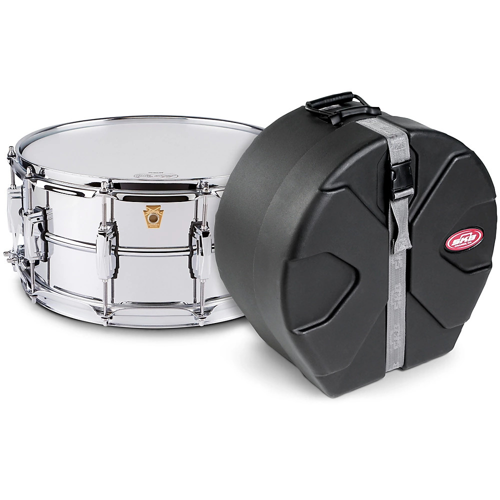 Ludwig Supraphonic Snare Drum Chrome with SKB Case