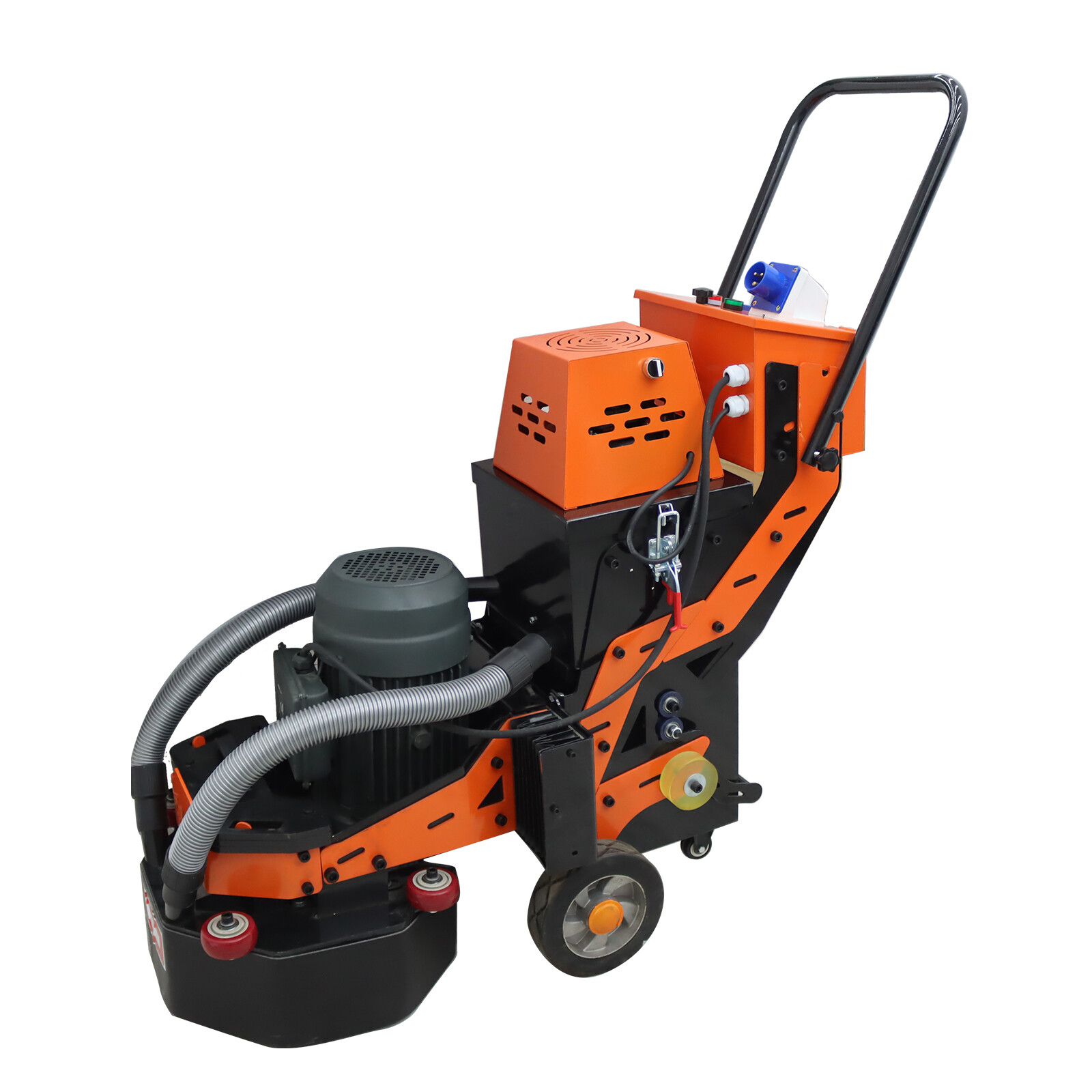 220V Concrete Floor Grinder Polishing Machine w/ 30L Dust Bucket 6 Grinding Head