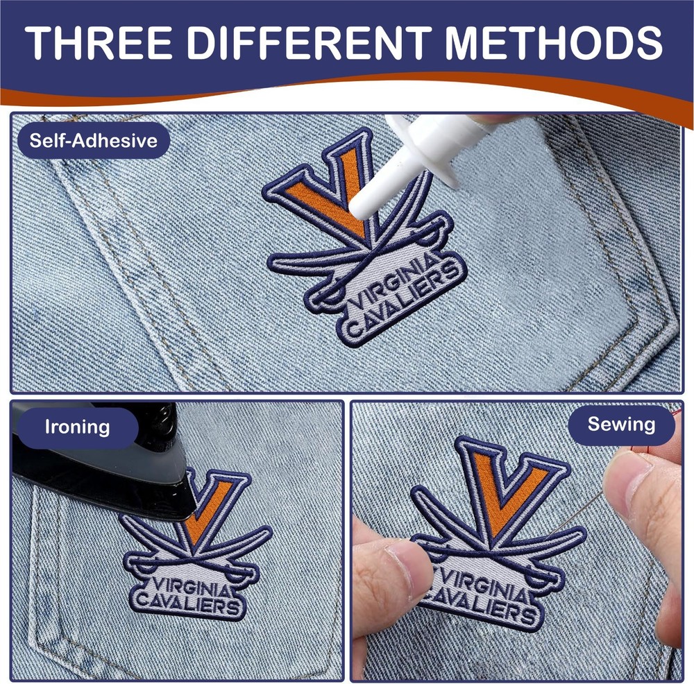 Virginia Cavaliers NCAA Team Logo Iron On Patch - Sew Patch - Embroidered Patch