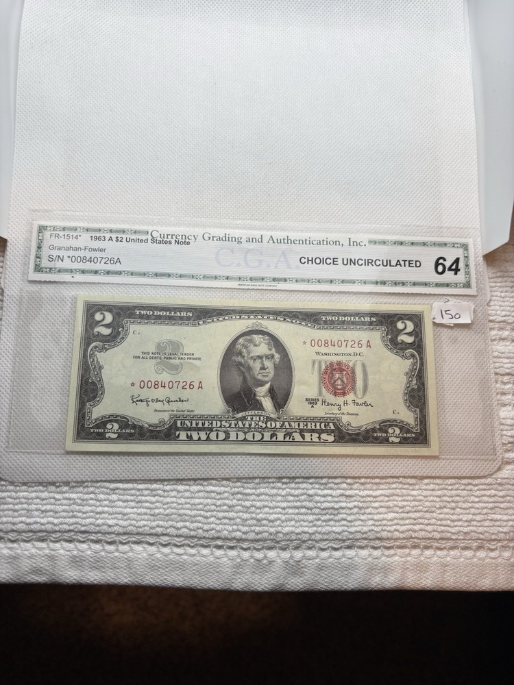 1963 Red Seal $2 Star Note