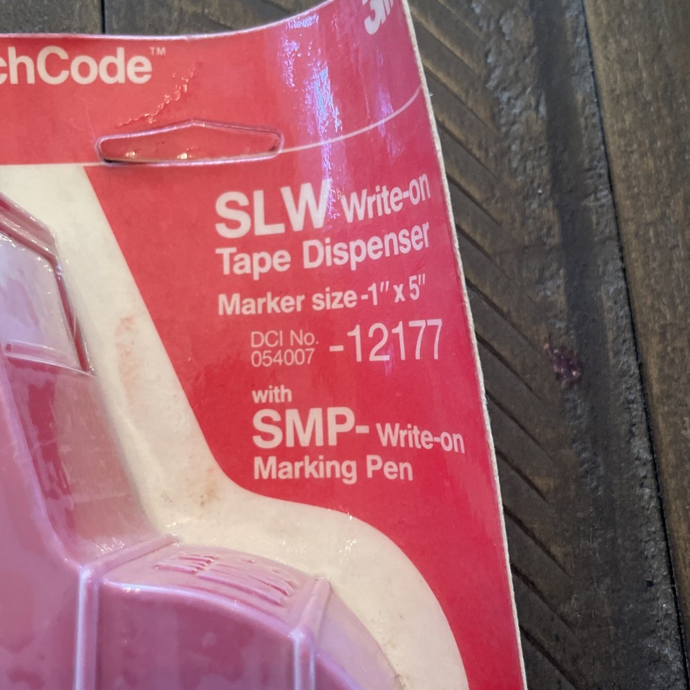 3M SLW ScotchCode Write-On Dispenser 1” X 5” W/Marking Pen