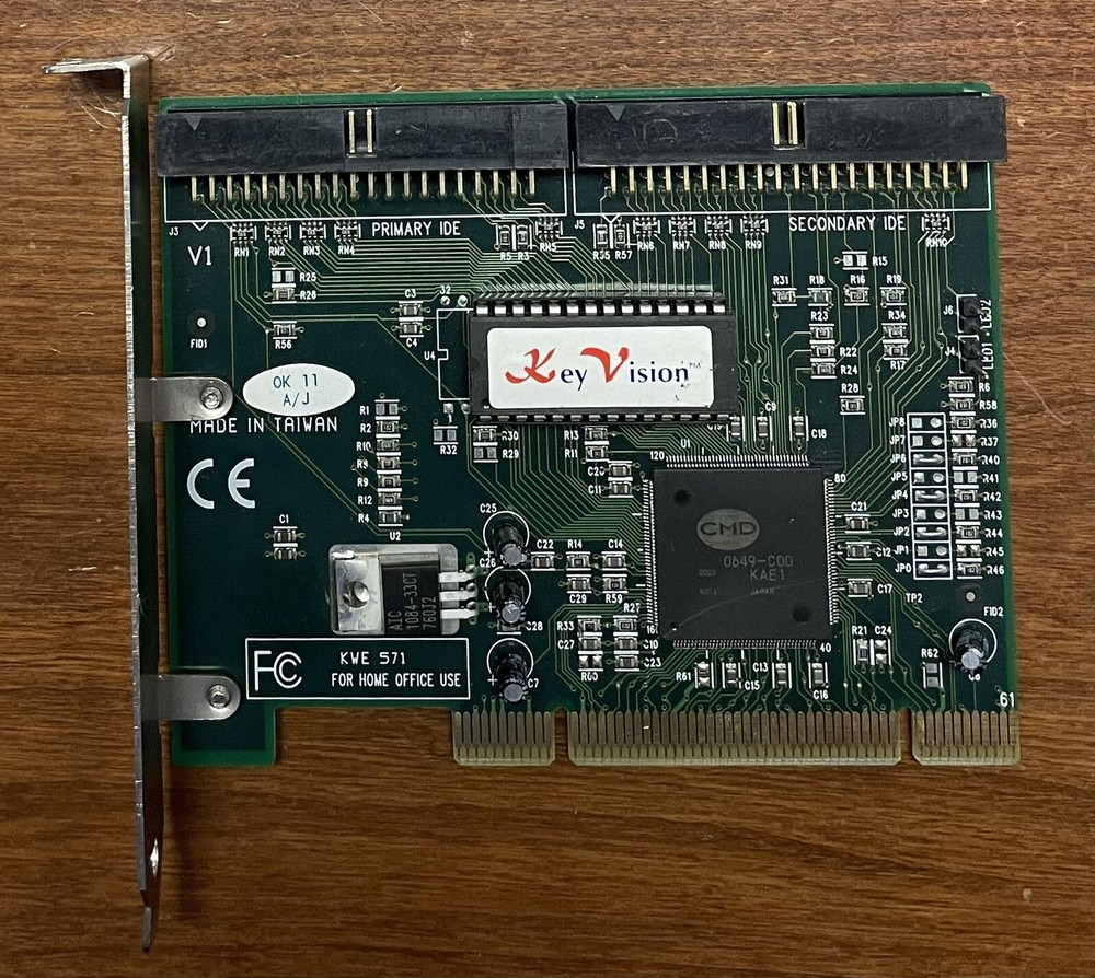 KWE 571 - KEY VISION 2 PORT IDE SECONDERY/PRIMARY IDE CONTROLLER PCI CARD