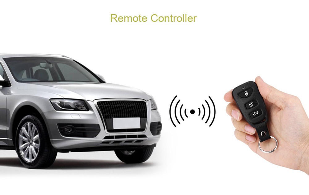 Car Door Lock Keyless System Alarm Central Locking W/2PCS Remote Controllers