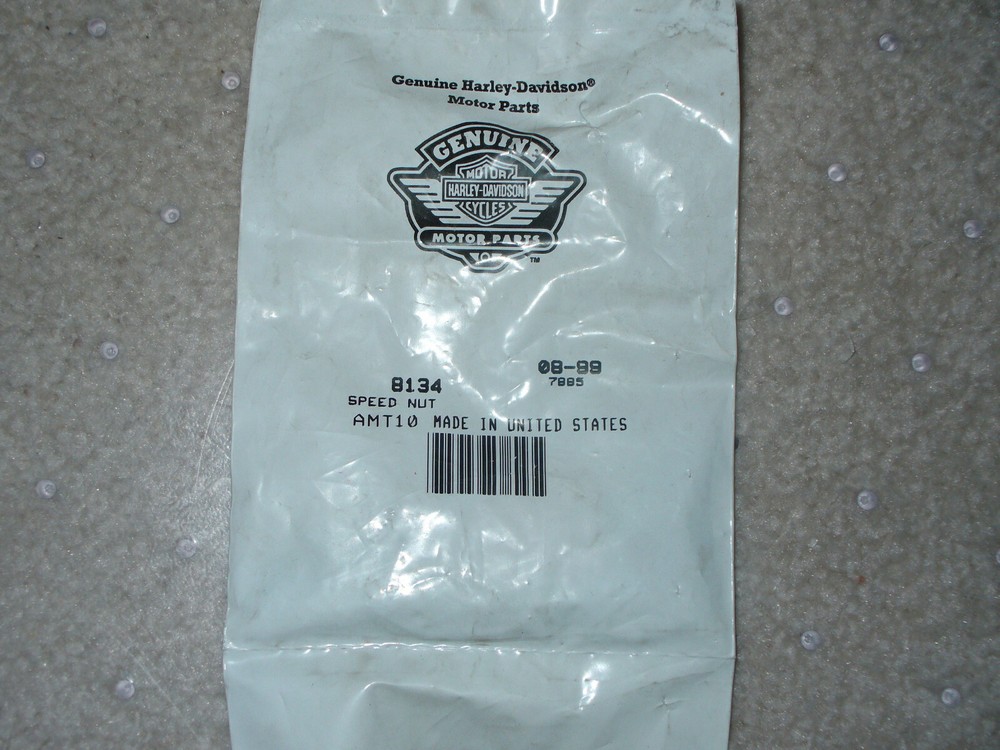 NOS Harley-Davidson SPEED NUT QTY8 OEM 8134