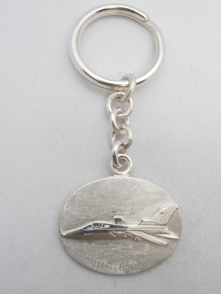 Tornado: 925 Silver Keychain - Airplane - Air Force - Pilot - Airplane