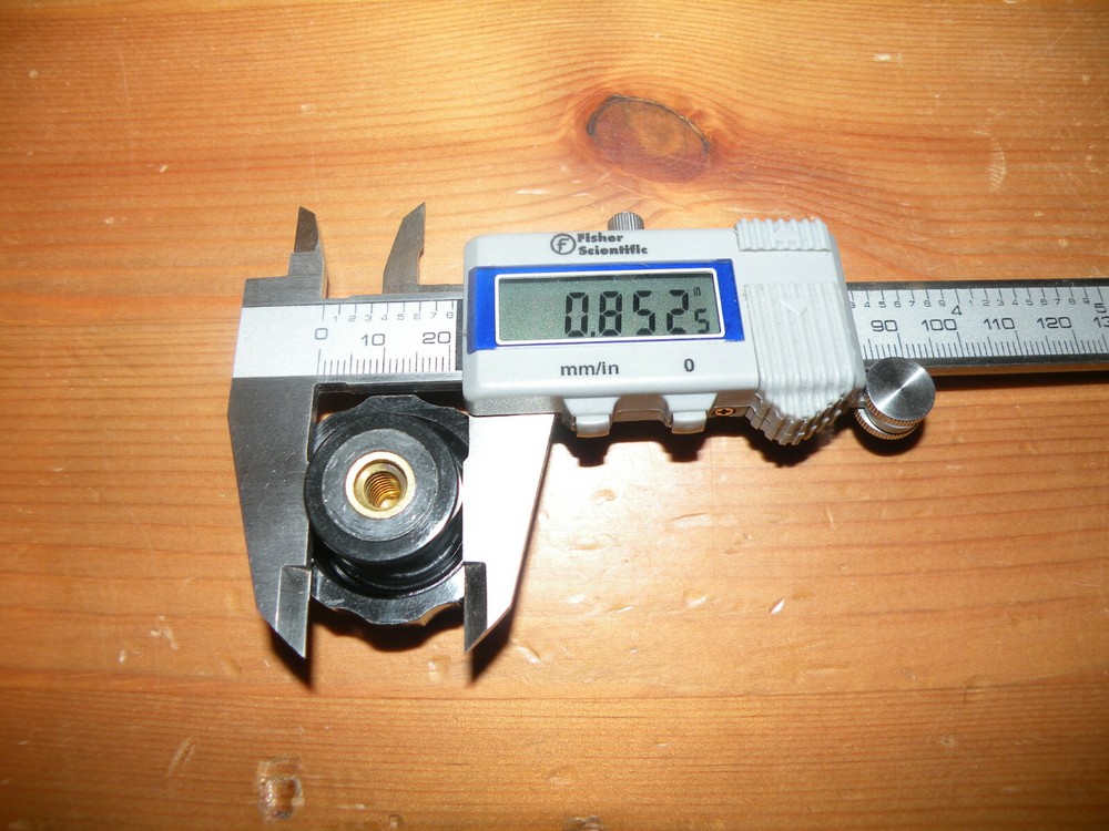 (3) Electronic Test Equipment Black Scalloped Knobs