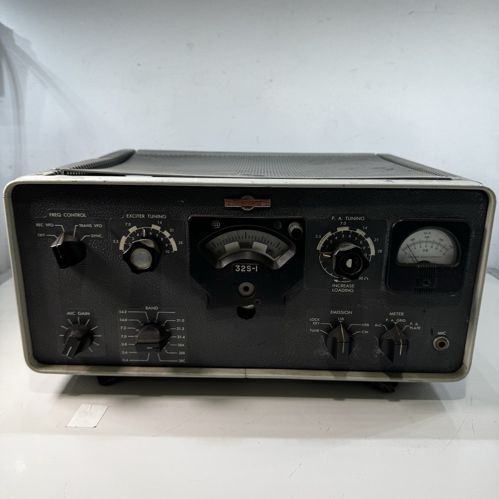 Collins 32S-1 Transmitter  - broken knob not tested