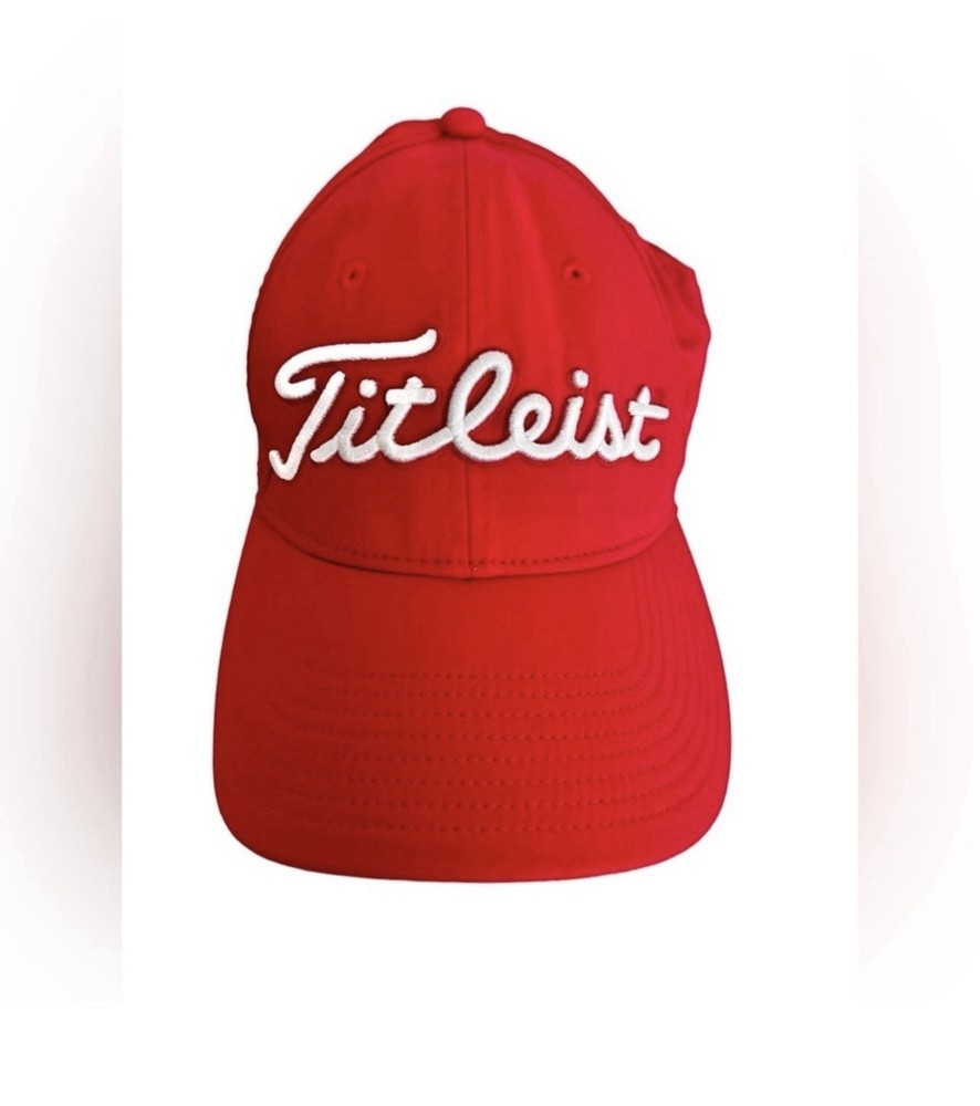 Titleist Tour Performance Adjustable Men’s Golf Hat Cap Red.