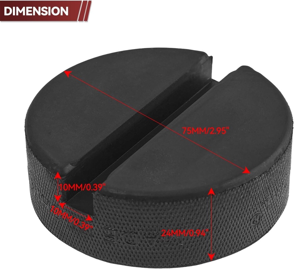 Compact Rubber Jack Pad with 3 Ton Load Capacity – Ideal for Vehicle Maintenance