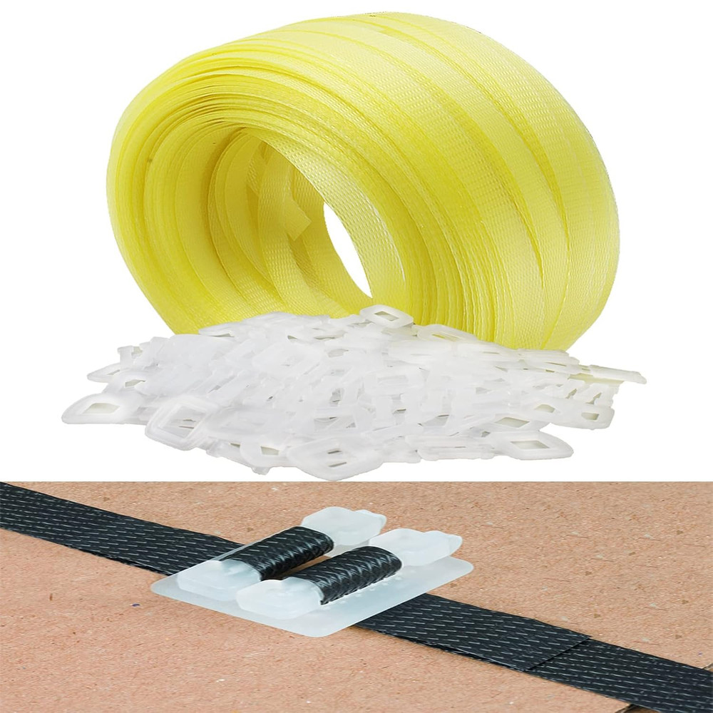 Box Packing Strapping Tool, Polypropylene Pallet/Box Strapping Kit: 330' X 1/2''