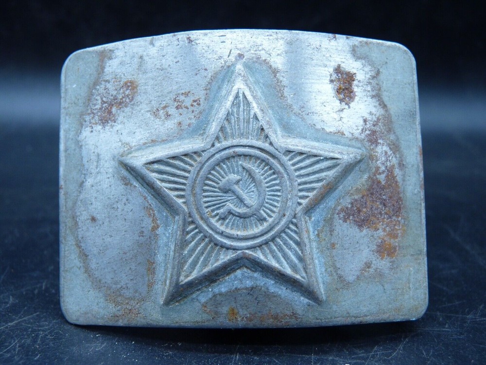 Original WW2 USSR Russian Soldiers Army Brass Belt Buckle