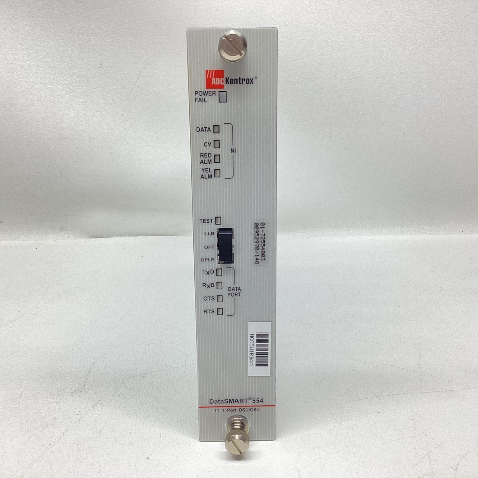 ADC Kentrox DataSMART 554 T1 1 Port. DSU/CSU -WARRANTY-