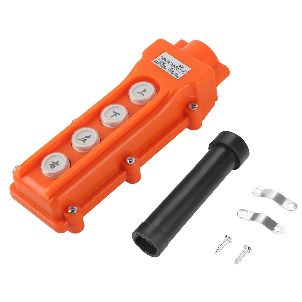 Crane Chain Hoist 4-channel Push Button Pendant Switch Controller New