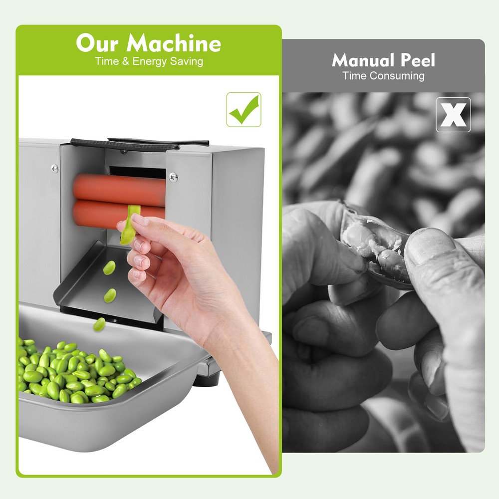 Semi-automatic Beans Sheller Shelling Machine Pea Peeling Machine 100rpm