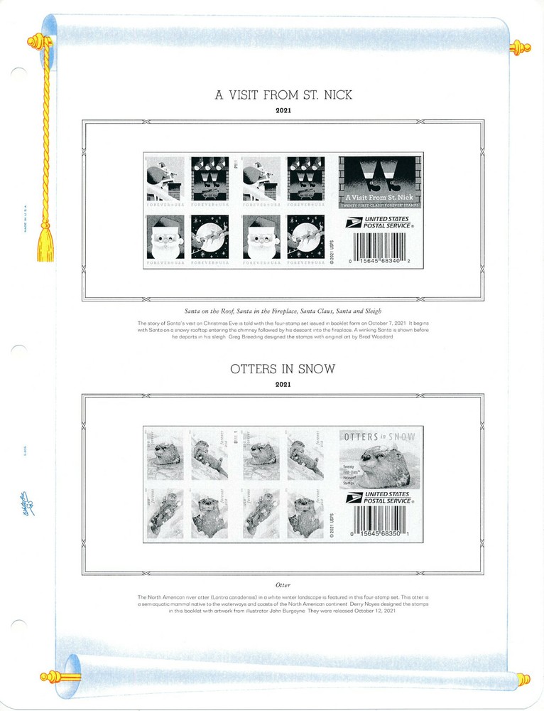 WHITE ACE 2021 UNITED STATES Commemorative Plate Blocks Simplified PB-73s