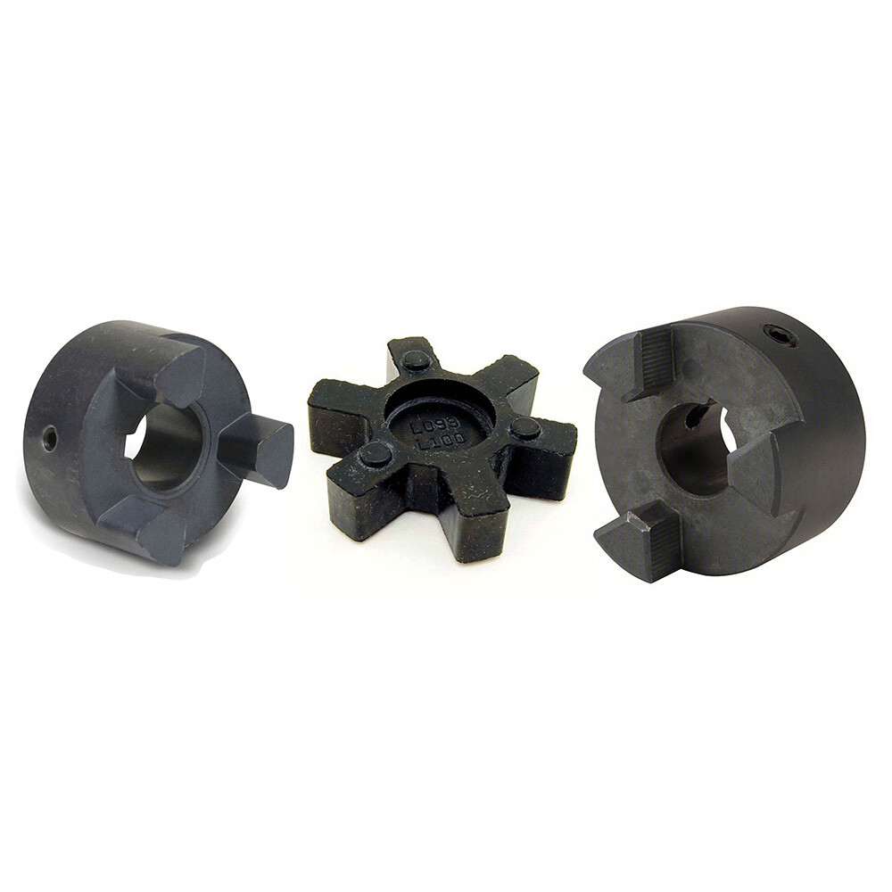 L075 L-Jaw Coupler Set Includes 1/2" & 7/8" Couplers & Rubber Insert