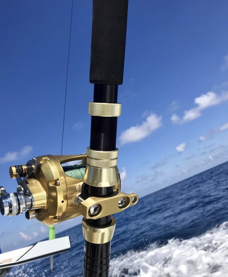 PENN International 20 30 50 70 Reel Clamp Anodized Aluminum Fishing Engraved