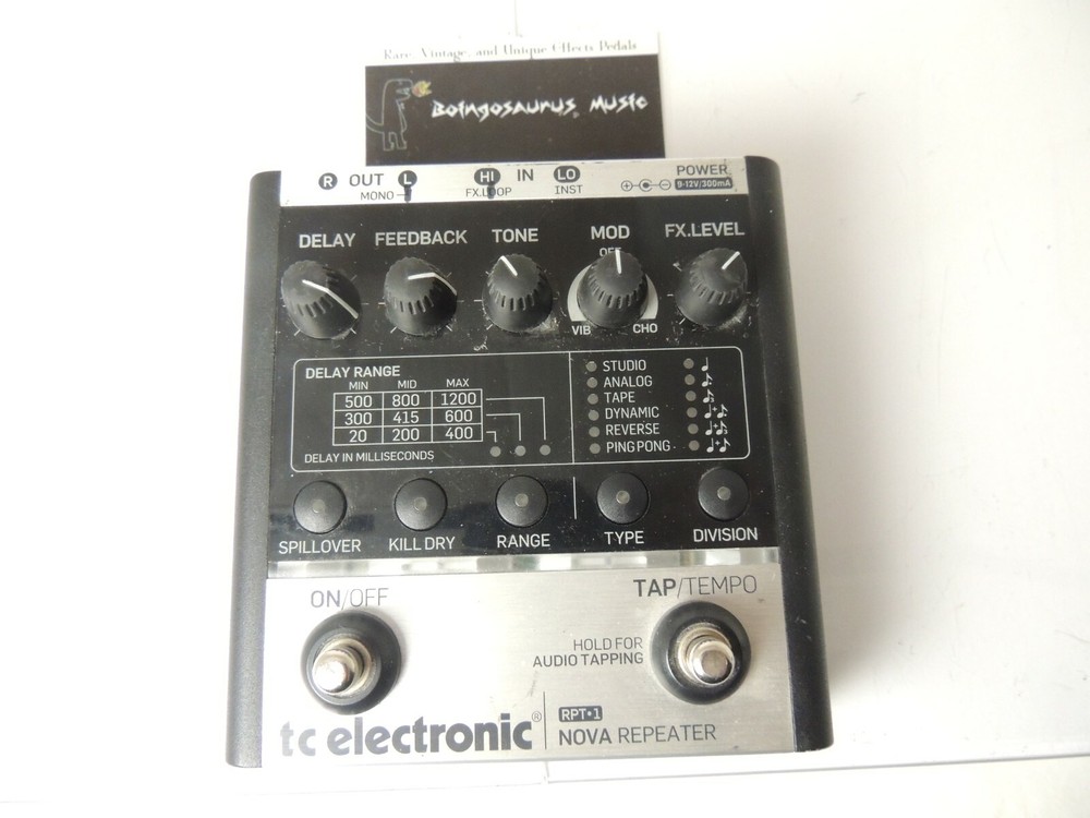TC Electronics Nova Repeater RPT-1 Echo Delay Effects Pedal Free USA Shipping