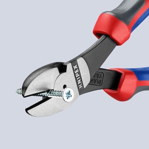 KNIPEX Tools - High Leverage Diagonal Cutters, Multi-Component (7402180) 7.25...
