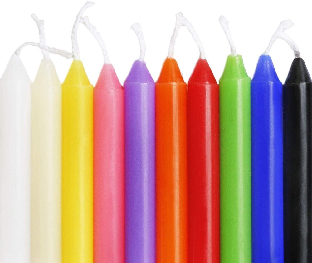 HELLY Unscented 4" Mini Chime Ritual Spell Taper Candle