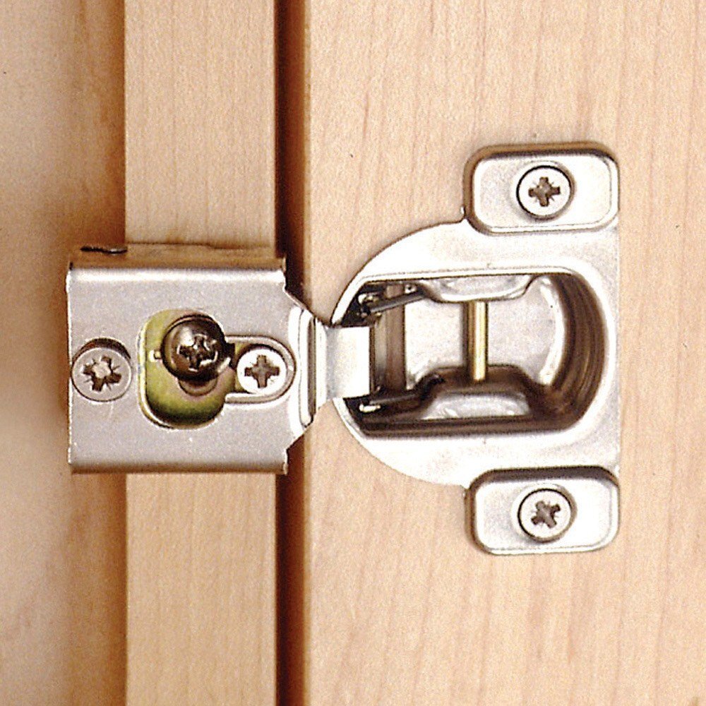 10 Pcs Overlay Cabinet Door Soft Close Hinges Hardware Soft-closing Compact US