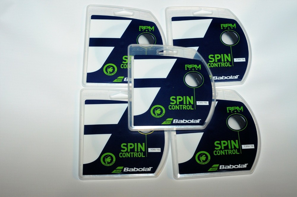 5 sets Babolat RPM Blast 16 (1.30mm) String 40ft (12m)