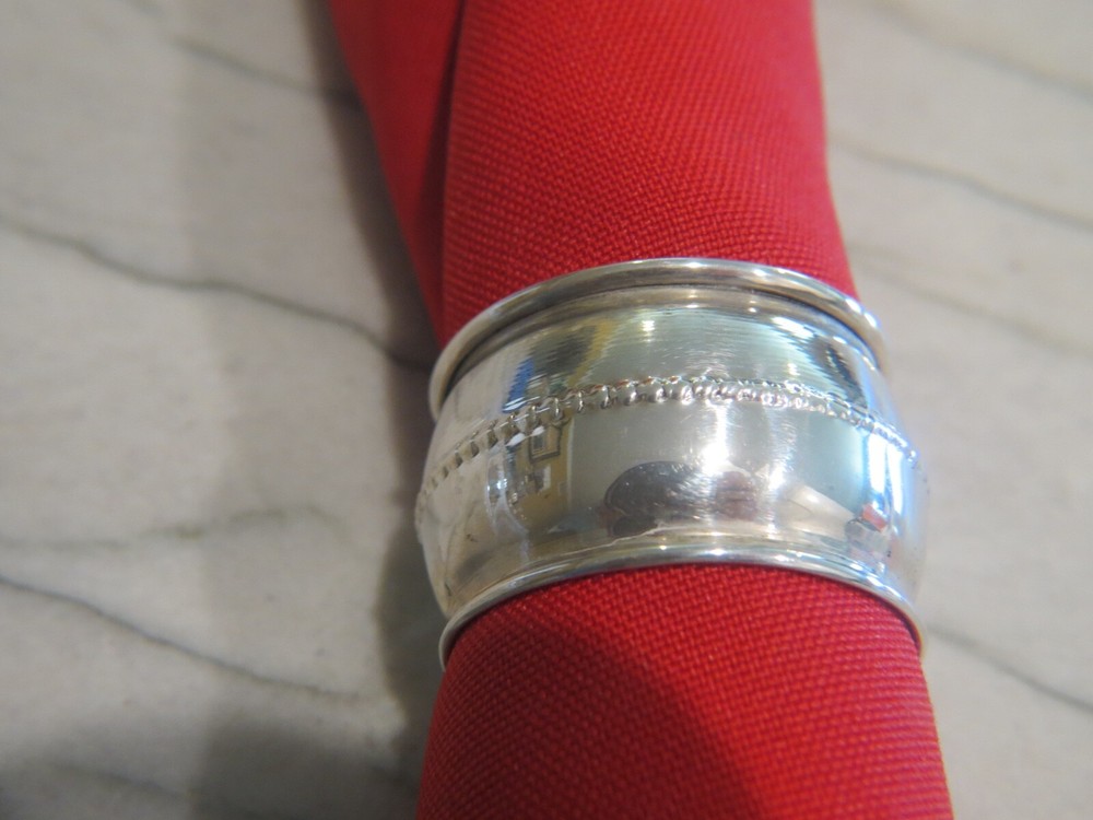 German Round 800 fine Silver Napkin Ring 9.2 grams