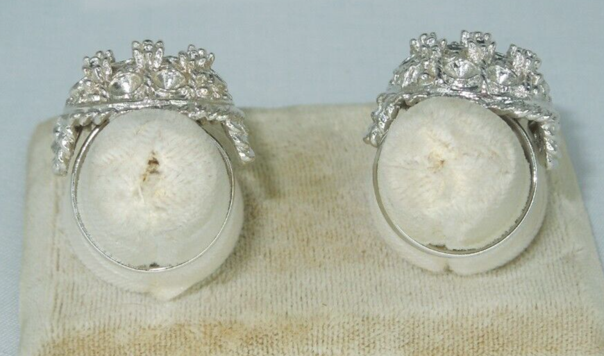 2 Ring Blanks Settings Cabochon Adjustable silver Plated Brass NEW 85V