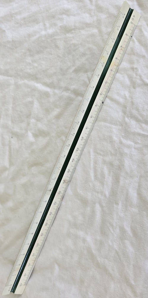 Speed-Up Geometry Ruler, Booklet, Engineering Compass, Protractor- Math Vtg